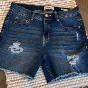 Angel Kiss Distressed Denim Shorts